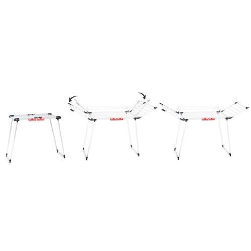 Massido 688500 Lina 22 m skladací sušiak na bielizeň, biely