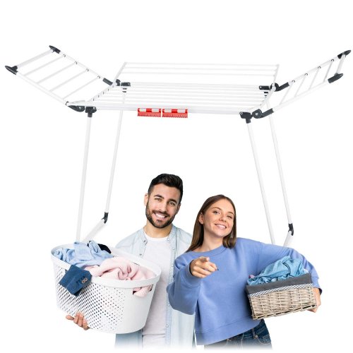 Massido 688500 Lina 22 m skladací sušiak na bielizeň, biely
