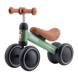 Ricokids 760601 Trojkolový balančný bicykel pre deti, zelený 