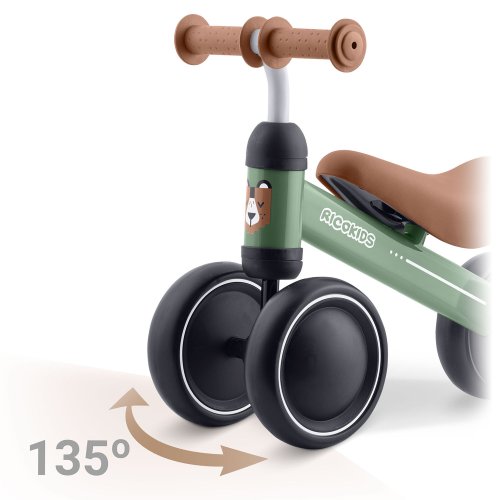 Ricokids 760601 Tříkolové odrážedlo pro děti, zelené 