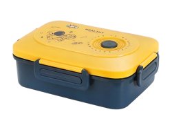 Verk 07326 Svačinový box s přihrádkami a příborem 1500 ml, modro-žlutý
