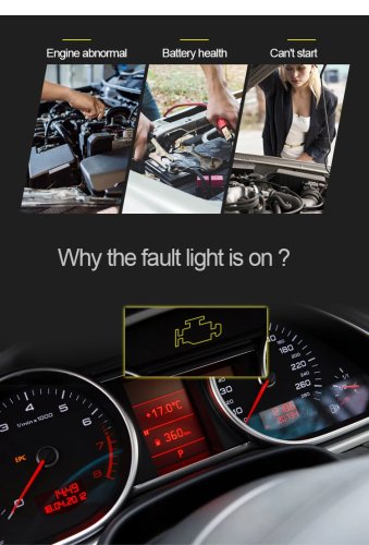 Konnwei KW870 Diagnostický skener a tester baterií OBD2 