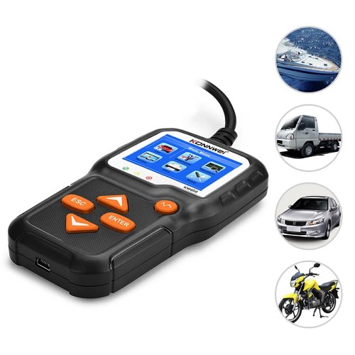 Konnwei KW650 Měřič baterií 6 - 16 V, LCD