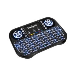 Rebel KOM0973 Mini Q5 bezdrátová klávesnice s touchpadem, 2,4 GHz, 1020 mAh