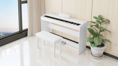 Kruger&Matz KMDP-105 Digitální piano, 88 kláves, Bluetooth 5.0, bílé