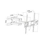 Cabletech UCH0217 Nástenný držiak pre televízory s uhlopriečkou 26-55", LPA52-09446, čierny 