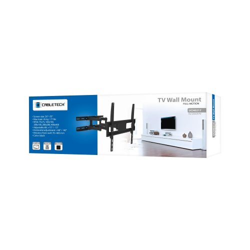 Cabletech UCH0217 Nástenný držiak pre televízory s uhlopriečkou 26-55", LPA52-09446, čierny 
