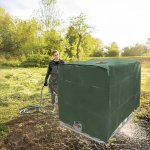 RealG RC-K-1251 Ochranný obal na IBC nádrž 1000 l, zelený