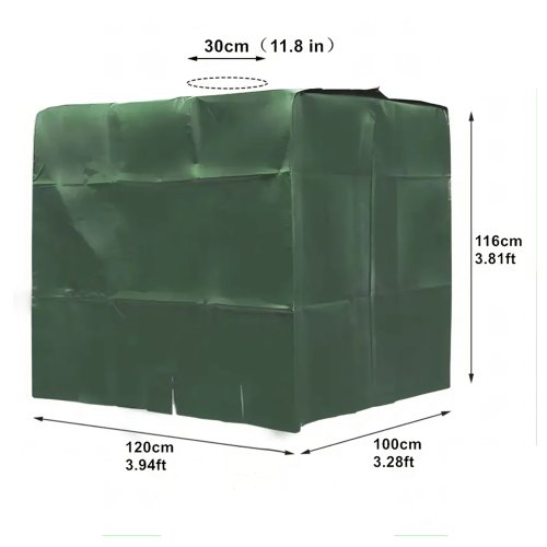 RealG RC-K-1251 Ochranný obal na IBC nádrž 1000 l, zelený