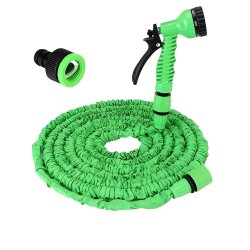 RealG RC-K-1438 Zahradní hadice s pistolí, flexibilní, 2,5 - 7,5 m, zelená