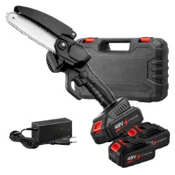 RealG RC-K-1048 Aku mini řetězová pila na dřevo a větve, 2 x AKU