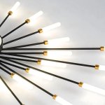 RealG 1244 Stropní LED lustr Ohňostroj 12 W, 220 V, 1350 lm, 12 ramen