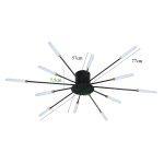 RealG 1244 Stropní LED lustr Ohňostroj 12 W, 220 V, 1350 lm, 12 ramen