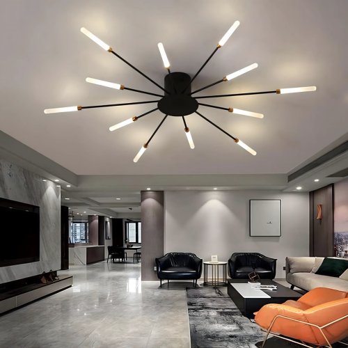 RealG 1244 Stropní LED lustr Ohňostroj 12 W, 220 V, 1350 lm, 12 ramen