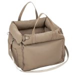 RealG RC-K-2034 Autosedačka a transportní taška pro psa/kočku 55 x 50 cm, béžová