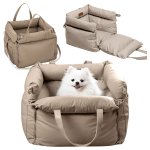 RealG RC-K-2034 Autosedačka a transportní taška pro psa/kočku 55 x 50 cm, béžová