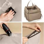 RealG RC-K-2034 Autosedačka a transportní taška pro psa/kočku 55 x 50 cm, béžová