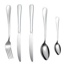 RealG RC-K-802 Sada nerezových příborů 5 ks, stříbrná