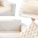 RealG RC-K-1182 Elastický prehoz na pohovku 70 x 120 cm, biely