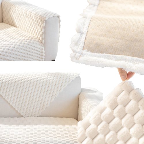 RealG RC-K-1182 Elastický prehoz na pohovku 70 x 120 cm, biely