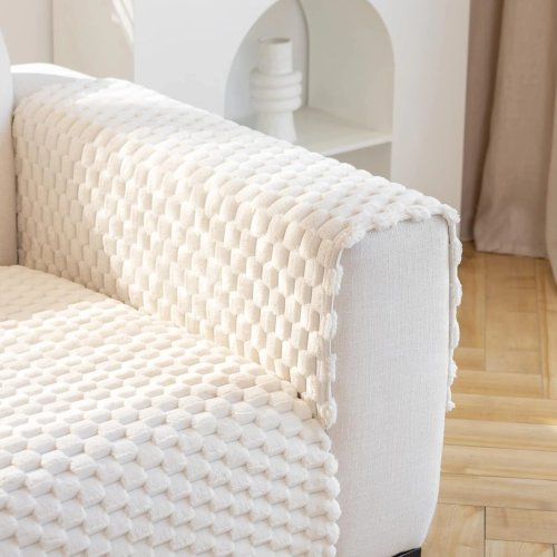 RealG RC-K-1182 Elastický prehoz na pohovku 70 x 120 cm, biely