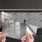 RealG RC-K-1343 Samolepicí stěnové panely PVC 30 x 15 cm, 16 ks, mramor