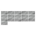 RealG RC-K-1343 Samolepicí stěnové panely PVC 30 x 15 cm, 16 ks, mramor