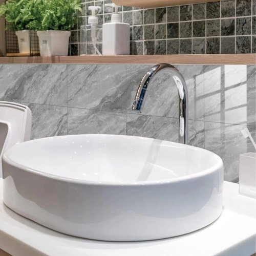 RealG RC-K-1343 Samolepicí stěnové panely PVC 30 x 15 cm, 16 ks, mramor