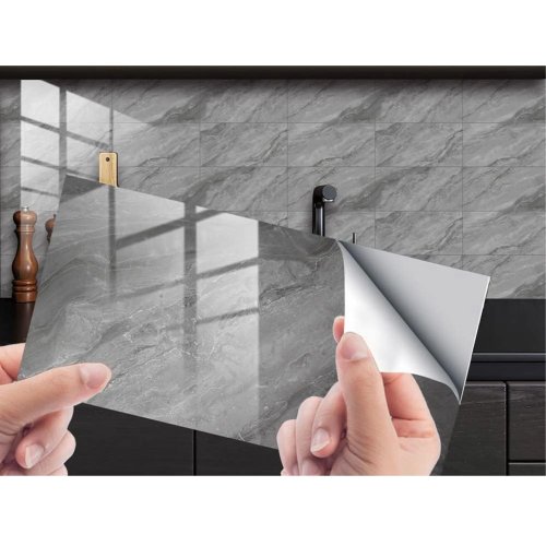 RealG RC-K-1343 Samolepicí stěnové panely PVC 30 x 15 cm, 16 ks, mramor