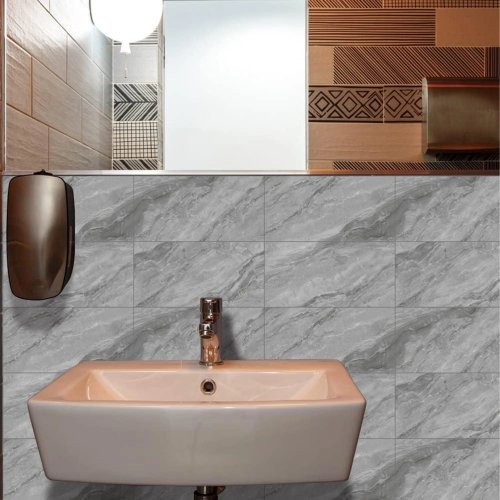 RealG RC-K-1343 Samolepicí stěnové panely PVC 30 x 15 cm, 16 ks, mramor