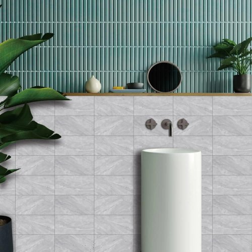 RealG RC-K-1343 Samolepicí stěnové panely PVC 30 x 15 cm, 16 ks, mramor