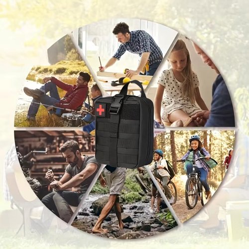 RealG RC-K-271 Lékárnička první pomoci taktická s výbavou, černá