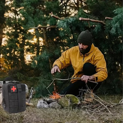 RealG RC-K-271 Lékárnička první pomoci taktická s výbavou, černá