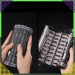 RealG RC-K-1307 Sada magnetických a přesných šroubováků, 128 v 1