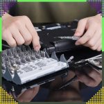 RealG RC-K-1307 Sada magnetických a přesných šroubováků, 128 v 1