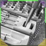 RealG RC-K-1307 Sada magnetických a přesných šroubováků, 128 v 1