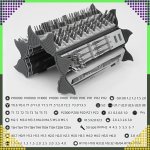 RealG RC-K-1307 Sada magnetických a přesných šroubováků, 128 v 1