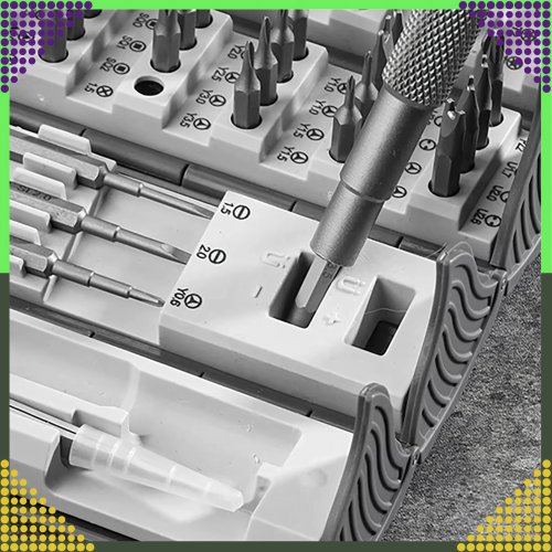 RealG RC-K-1307 Sada magnetických a přesných šroubováků, 128 v 1