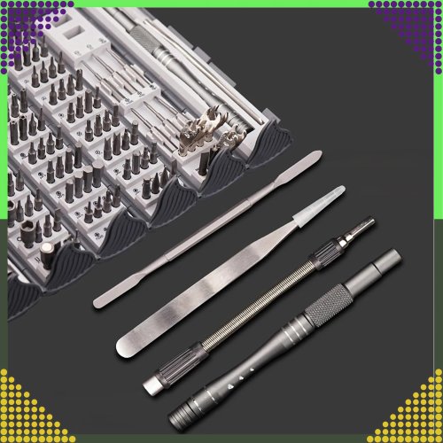 RealG RC-K-1307 Sada magnetických a přesných šroubováků, 128 v 1