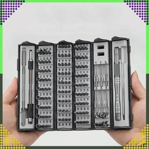 RealG RC-K-1307 Sada magnetických a přesných šroubováků, 128 v 1