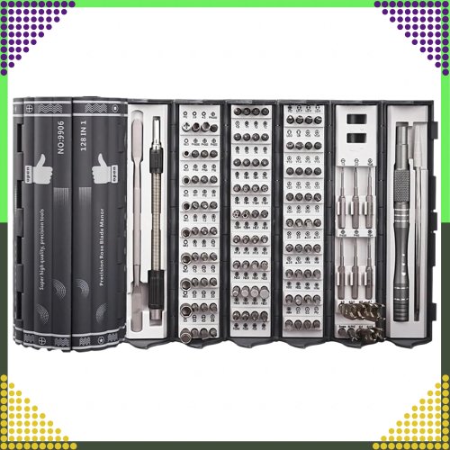 RealG RC-K-1307 Sada magnetických a přesných šroubováků, 128 v 1