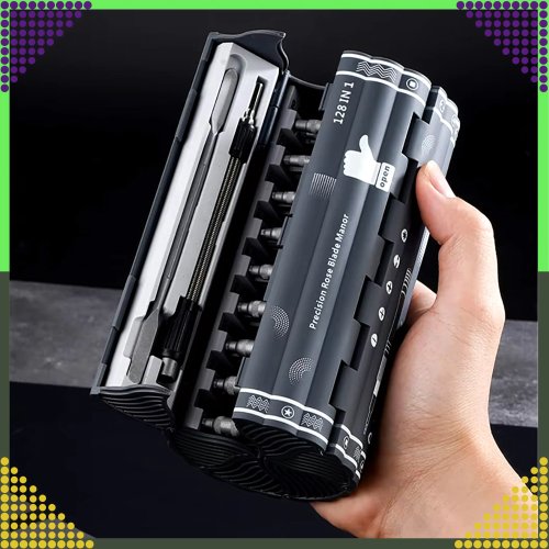 RealG RC-K-1307 Sada magnetických a přesných šroubováků, 128 v 1