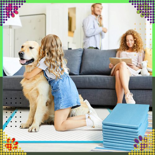 RealG RC-K-1511 Tréninkové absorpční podložky pro psy 40 x 60 cm, 20 ks, modré