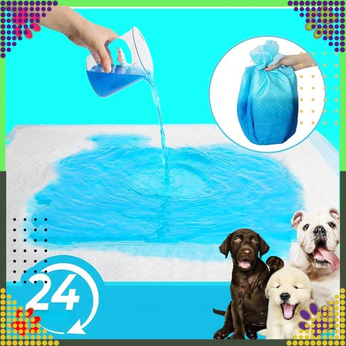 RealG RC-K-1511 Tréninkové absorpční podložky pro psy 40 x 60 cm, 20 ks, modré