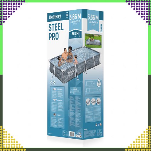 Bestway 561FV Bestway Bazén s rámem 366 x 201 x 66 cm, 4 000 l, 7 v 1