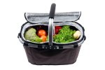 Bauerkraft X-235 Skládací termo košík na piknik a nákupy, 25 l, voděodolný, hnědý