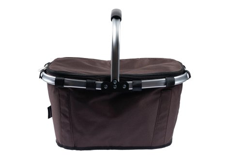 Bauerkraft X-235 Skládací termo košík na piknik a nákupy, 25 l, voděodolný, hnědý