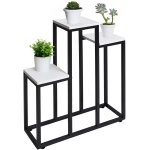 Bauerkraft H-025 Kovový patrový stojan na 3 květiny, bílý