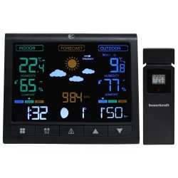 Bauerkraft G-967 Bezdrôtová meteorologická stanica, barometer, hodiny, budík, predpoveď počasia