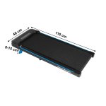 Bauerkraft H-562 Elektrický běžecký pás, LED displej, 90 kg, 6 km/h, černomodrý